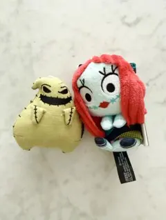 ナイトメアー キーホルダー　ぬいぐるみ　サリージャック キーホルダー DISNEYナイトメア主人公ジャックの恋人サリーの