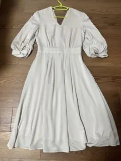 【美品】CELFORD ウエストマークフレアワンピース