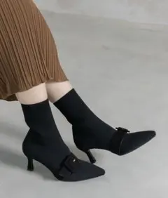 RANDAストレッチ ベルトデザインソックスブーツM