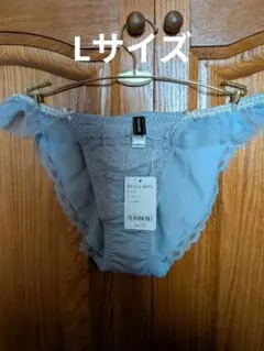 PEACH JOHN シアーフリルショーツ ブルーグレー Lサイズのサムネイル