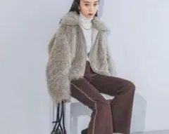 JEANASIS MIXカラーファーブルゾン　ジーナシス　ファーブルゾン