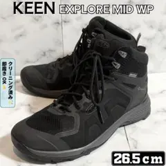 ★KEEN エクスプロール ミッド WP ★アウトドア ★防水 黒 26.5cm