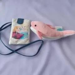 アナと雪の女王　スマホショルダー　ディズニー　 アナ雪　イルカ　ぬいぐるみ