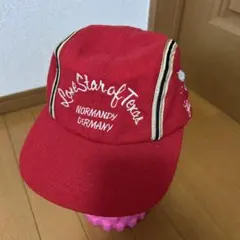 激レア　トップバギー　刺繍付き赤キャップ 飛行機デザイン　東洋エンタープライズのサムネイル