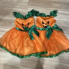 かぼちゃドレス ハロウィン仮装 100センチ