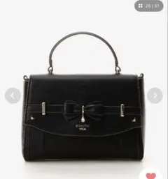 SAMANTHAVEGA アクセントリボンショルダーバッグ