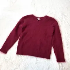 URBAN RESEARCH アーバンリサーチロッソ　アンゴラ　ニット　ボルドー