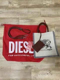 新品 DIESEL VENEZIA キャンバスバッグ ショルダーバッグ S