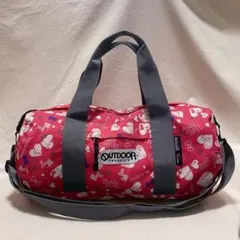 OUTDOOR×ハローキティ コラボ　美品✨ボストン ショルダーバッグ　ピンク