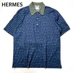 HERMES エルメス ポロシャツ 象柄 S イタリア製のサムネイル