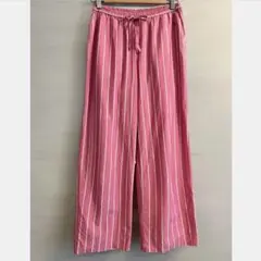 SNIDEL HOME ルームウェア サイズF パンツ ストライプ ピンクのサムネイル