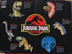 非売品 Jurassic Park 両面ポスター 恐竜図鑑