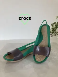 クロックス バックストラップ フラットシューズ オープントゥ【W6】のサムネイル
