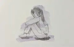 絶望【手描き】【オリジナル】【イラスト】自作イラスト