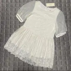dazzlin ダズリン シアートップス レーストップス チュニック 新品のサムネイル