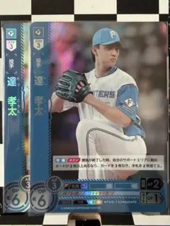 ドリームオーダー　達孝太　2枚セットPR プロモ　日本ハム　ドリオ