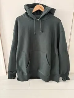 GUヘビーウェイトビッグスウェットパーカー ダークグリーン　XXL