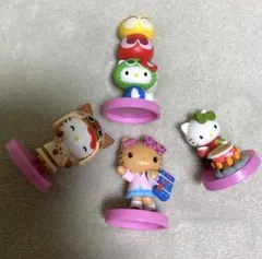 サンリオチョコエッグ 日焼けギャルキティ モンハンキティ キャンプ ぷよぷよ