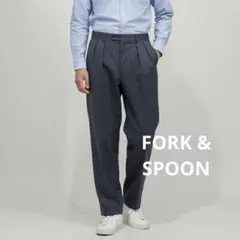 FORK&SPOON アーバンリサーチドアーズ タック ストレートパンツ
