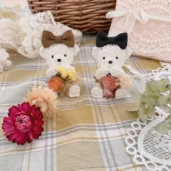 秋のお散歩くまさん♡アロマストーン