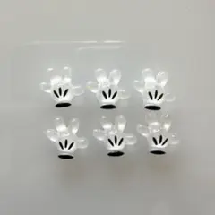 ミッキー手形 ネイルパーツ 6個セット