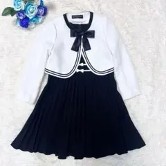 120size プリーツ ブラック セレモニー フォーマル 入学 卒園 女の子