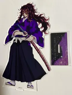 【未使用】鬼滅の刃 鬼集結くじ 黒死牟 ビックアクスタ 缶バッジ ぱしゃこれ 他 ビッグアクリルスタンド 缶バッジ 黒死牟 鬼くじ 鬼集結 鬼滅の