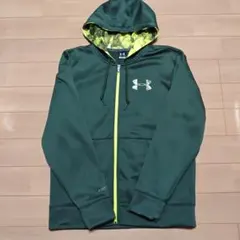 Mサイズ　Under Armour ダークグリーン フルジップパーカー