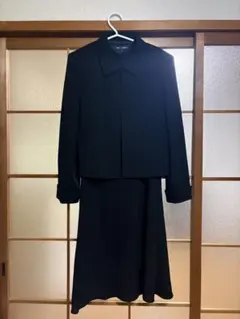 フォーマル ブラックスーツ ジャケットと半袖ワンピース【卒業入学式/冠婚葬祭】