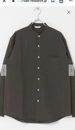 URBAN RESEARCH DOORS セオアルファバンドカラーロングシャツ
