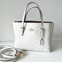 【極美品】COACH 2way トートバッグ モリー トート 25 シグネチャー
