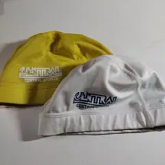 セントラルスポーツ 水泳帽 2点セット　黄色М　白М