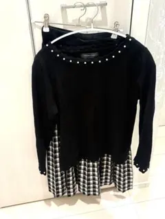 クイーンズコート　大きいサイズ　ツーピース　チェック