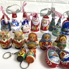 カリーナさん作　ロシア教会のオーナメント　4個セット　マトリョーシカ カリーナさん作 ロシア教会のオーナメント 4個セット マトリョーシカ