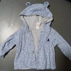 baby GAP リバーシブル くま耳 パーカー 50〜60cm