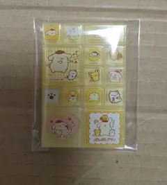 サンリオ　トレーディングミニタイルシール　ポムポムプリン
