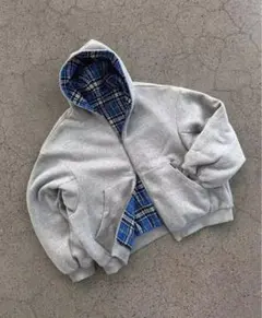Sqoud Check Lined Zip Hoodie - メルカリ