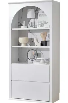 【未開封】LOWYA Adeche B 大理石風 オープンラック 引出しタイプ