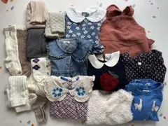 子供服/90/女の子/秋冬服/ワンピース等セット