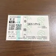 ダノンデサイル ダービー 単勝馬券 2025年最新】ダノンデサイル 馬券の人気アイテム - メルカリ