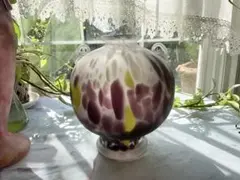 値下げ!人間国宝藤田喬平の子息藤田潤作品ガラスボウル 直径29cm 高さ20cm 値下げ!人間国宝藤田喬平の子息藤田潤作品ガラスボウル 直径29cm