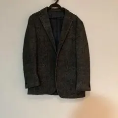 グレー ツイード テーラードジャケット
