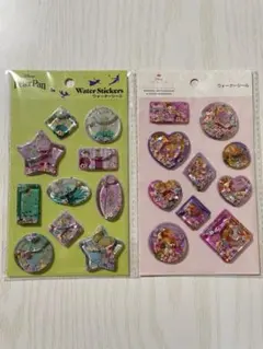 ティンカーベル　ラプンツェル　ウォーターシール　セリア　seria 2枚セット