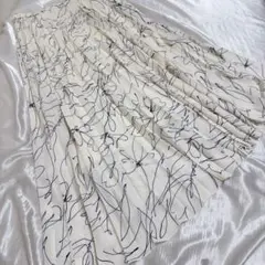 【美品】クードシャンス スカート 花柄 フレアスカート ロングプリーツスカート