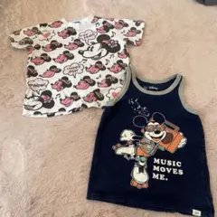 Disney Tシャツ 2枚セット ミニー ミッキーのサムネイル