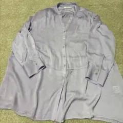 DOUX ARCHIVES シアーシャツ 紫　フリーサイズ