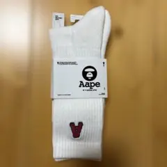 Aape by A bathing ape ソックス　靴下　白　ホワイト