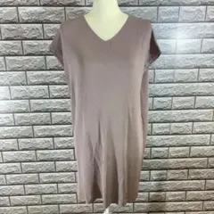 louise フレンチスリーブ Tシャツ チュニック カットソー Vネック M