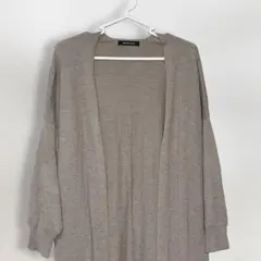 AMERICAN HOLIC ロングカーディガン ベージュ 羽織り 体型カバーF