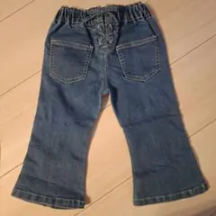 デニムブルー フレアパンツ 90cm